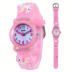 Cartoon Unicorn Silicone Watch for Girls