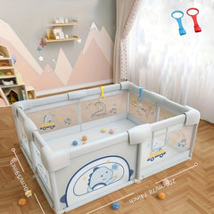 Play Yard Baby Playpen with Gate Indoor & Outdoor Kids Activity Center