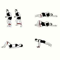 TPE Yoga Resistance Band for Leg Shaping & Hip Flexibility