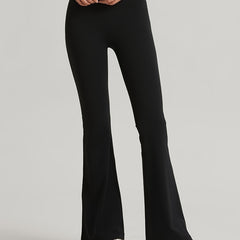 High Waist Seamless Yoga Pants Butt Lifting Flared Leggings