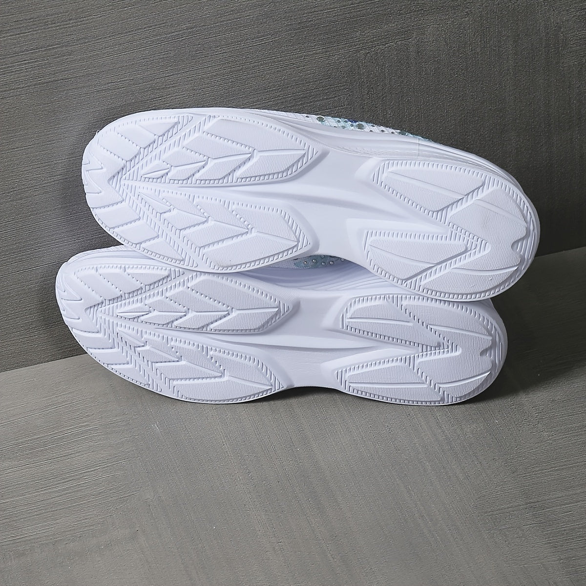 Women's Rhinestone Butterfly Print Slip On Sports Shoes