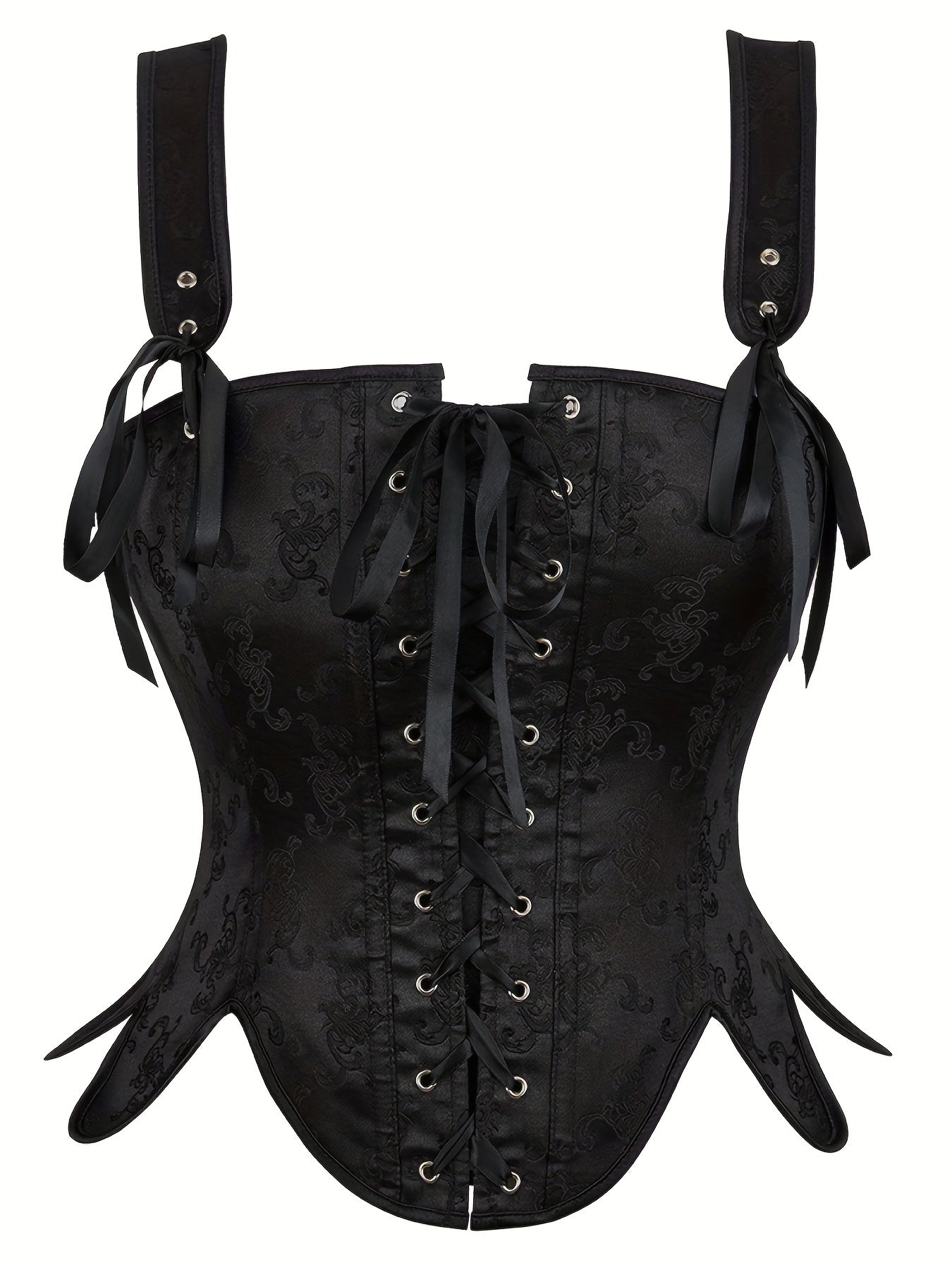 Waist Shaping Tied Shapewear Bustiers Gothic Corset Tank Top