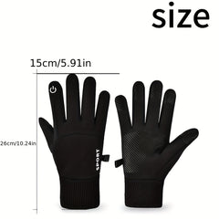 Waterproof Winter Cycling Gloves Touch Screen Warm Suitable Outdoor Sports