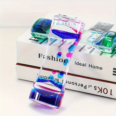 Liquid Hourglass for Adults Water Timer Fidget Relaxing Desk Decor Sensory Play