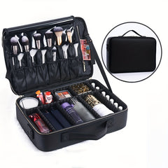 Large Capacity Travel Makeup Case with Adjustable Dividers