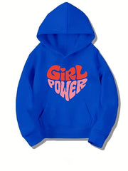 Girl Power Pattern Party Casual Sweatshirt Top For Children Kids Clothing Gift
