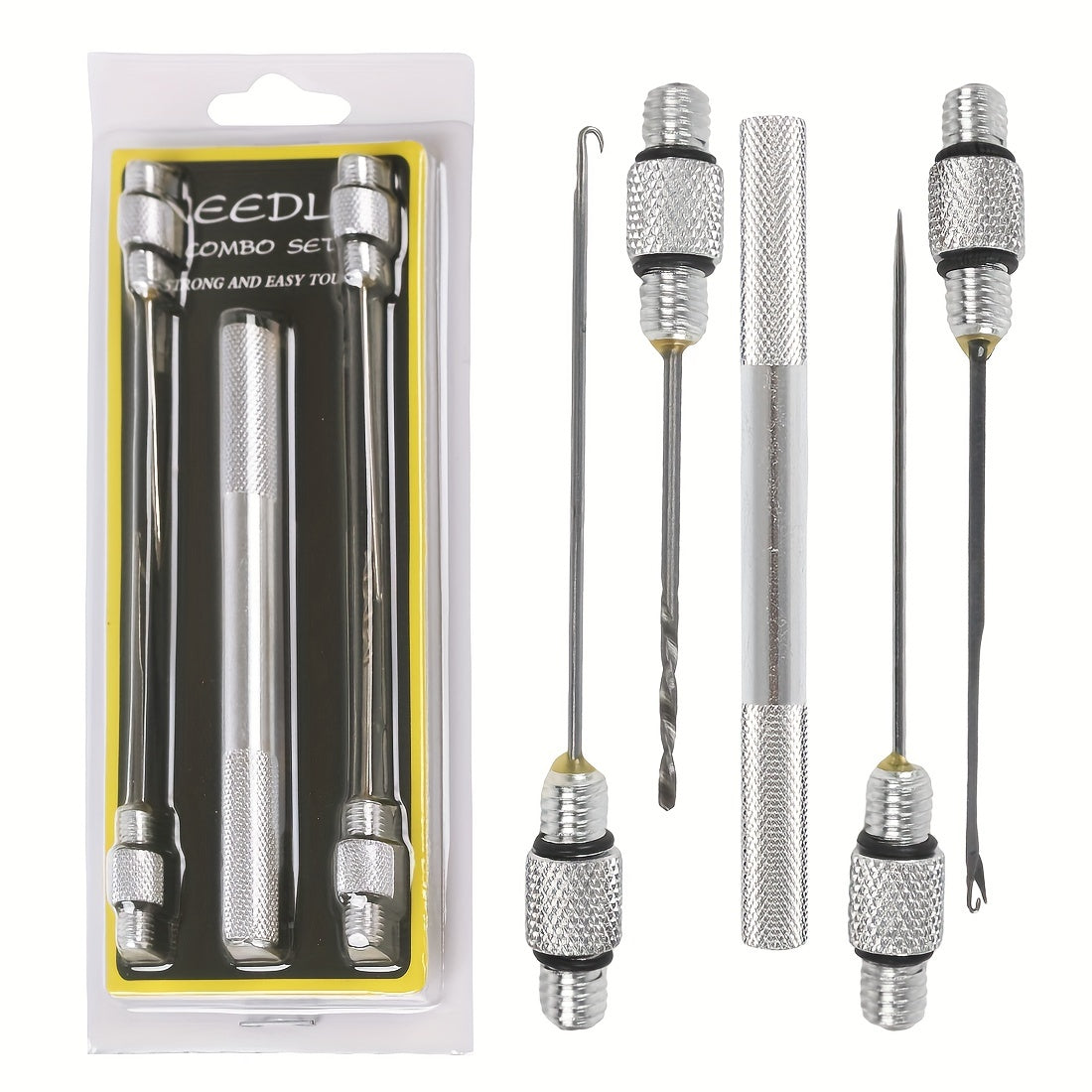 5pcs Fishing Core Rigs Tool Kit Metal Needles Drill Carp Tackle
