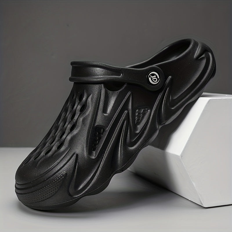 Men's Lightweight Comfy Clogs Hollow Out Non Slip Garden Shoes Summer