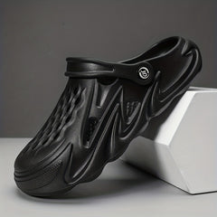 Men's Lightweight Comfy Clogs Hollow Out Non Slip Garden Shoes Summer