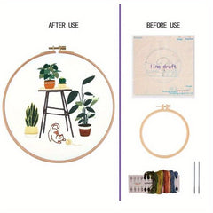 DIY Embroidery Kit Gift for Beginner Framing Tools