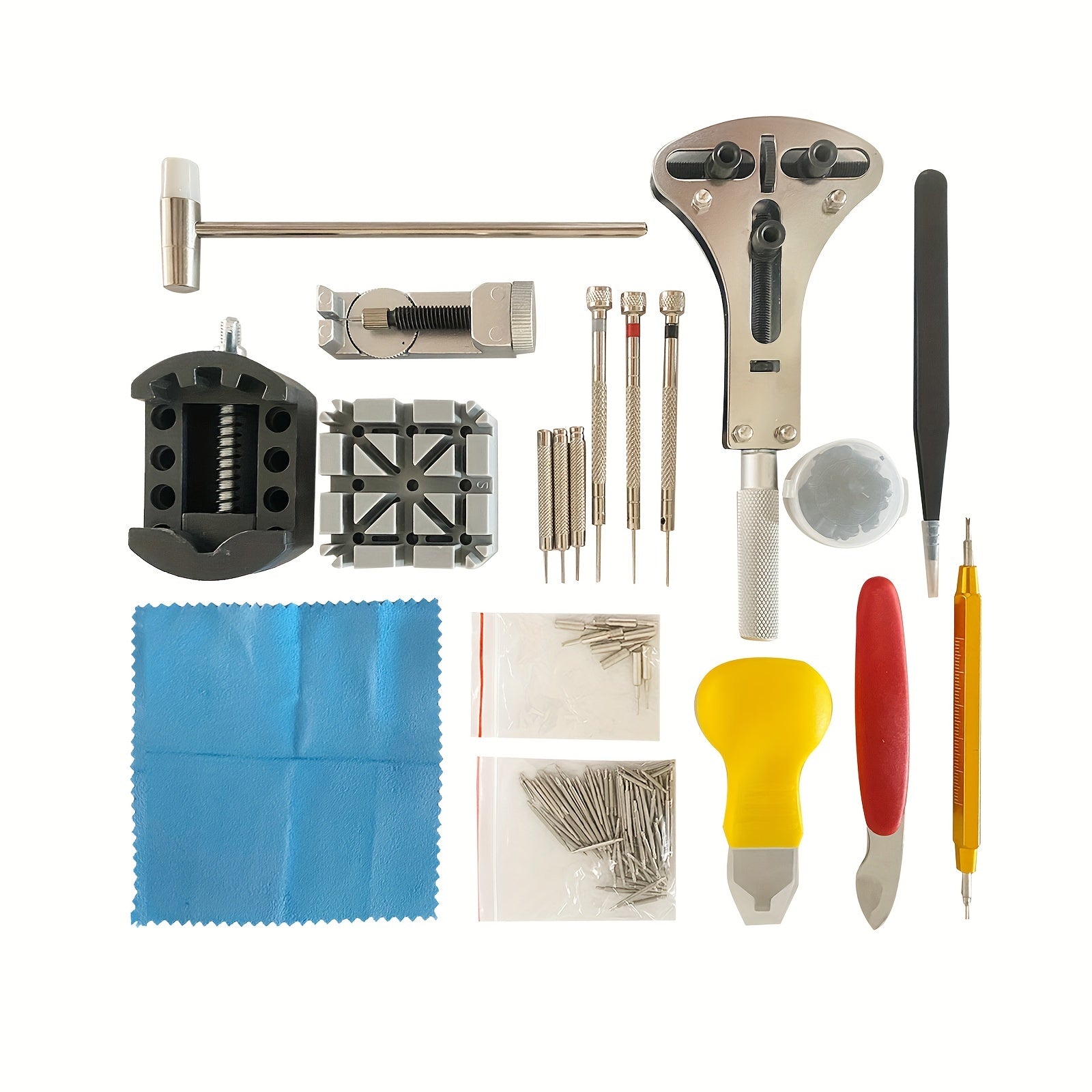 Watch Repair Tool Set 151 Pcs Band Remover Spring Bar Adjuster Back Opener