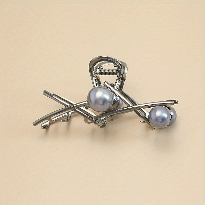 Faux Pearl Hair Clips Claw Clips Daily Decorative Girls Hair Accessories