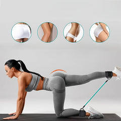 6pcs Ankle Resistance Elastic Training Ropes for Hip Exercise