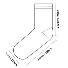 3 Pairs Girls Striped Sports Socks - Comfy Crew Socks for Kids