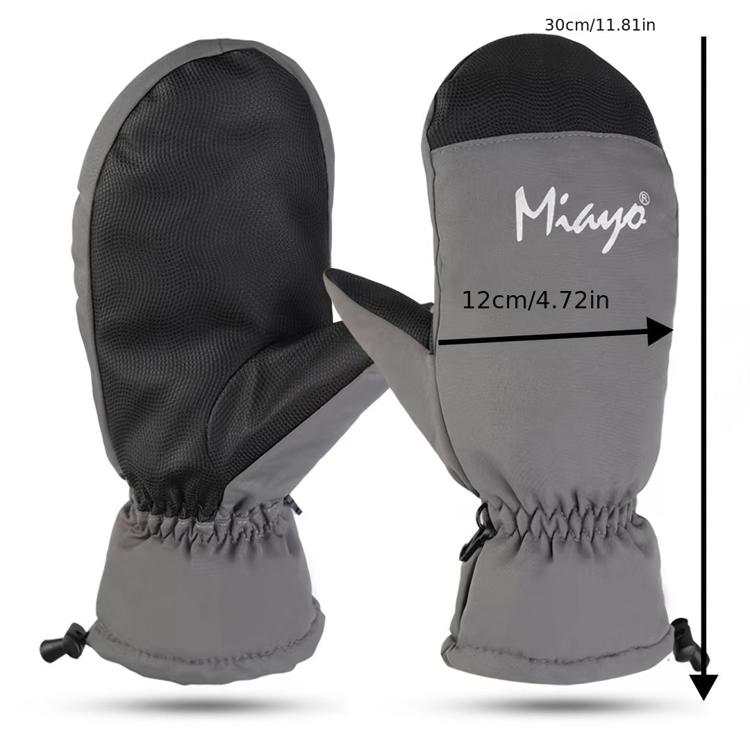 Winter Snowboard Gloves Thickened Warm Outdoor Riding Waterproof Mittens