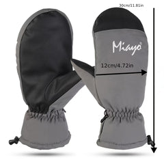Winter Snowboard Gloves Thickened Warm Outdoor Riding Waterproof Mittens