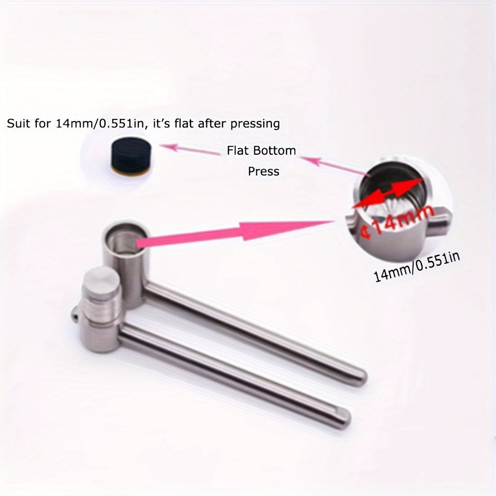 Stainless Steel Billiard Cue Tip Press Tool 9-14mm Pool Carom Snooker Cue Stick