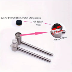 Stainless Steel Billiard Cue Tip Press Tool 9-14mm Pool Carom Snooker Cue Stick
