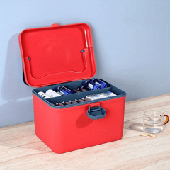 Family Medicine Box Large Capacity Household First Aid Box Car Travel