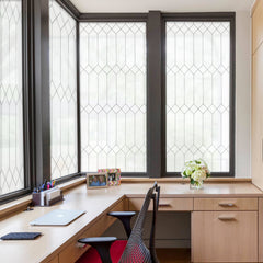 Morocco Frosted Privacy Window Film Stained Glass Style Tint
