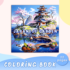 Japanese Garden Coloring Book for Adults Relax & Enjoy Scenes of Japan