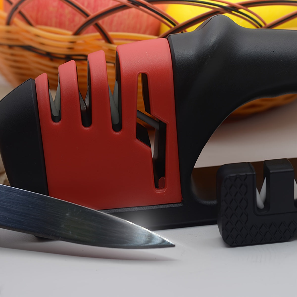 2pcs Kitchen Scissor Sharpening Tool Manual Sharpener