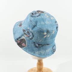 Denim Bucket Hat Lightweight Cloche Hats Men Unisex Basin Cap