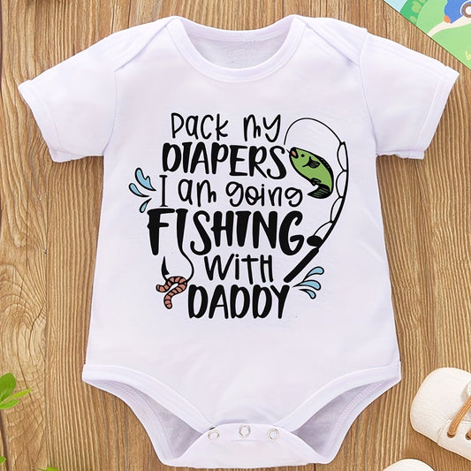 Fishin' with Daddy Summer Onesie for Babies