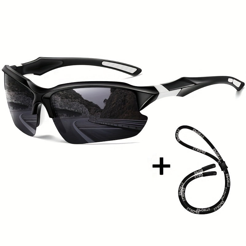 Men's Polarized Cycling Sunglasses with Anti-lost Rope