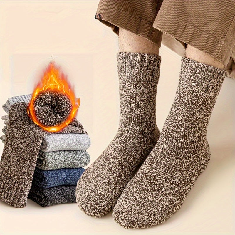 Men's Winter Warm Outdoor Hiking Crew Socks