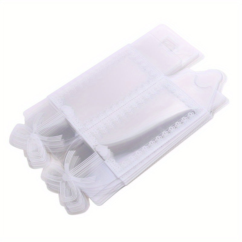 10pcs Transparent Printed Food Packaging Box Candy Chocolate Party Favors