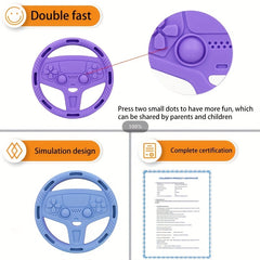 Baby Silicone Steering Wheel Teether Toy