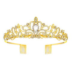 Girls Dressy Princess Crown Head Hoop For Birthday