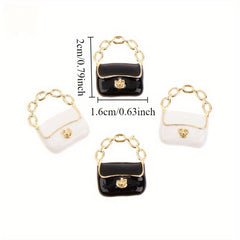 Dollhouse Handbags 1:12 Scale & Accessories with Golden Chain Strap