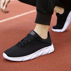 Men's Casual Lace-Up Sneakers Comfortable Walking Shoes