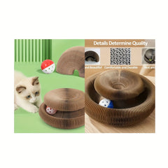 Cat Scratch Board Ball Toy Interactive Scratch Board Cat Toy