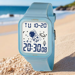 Girls' Digital Watch Astronaut & Planets IPX7 Water Resistant TPU Strap