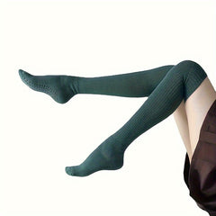Professional Yoga Socks Over The Knee Warm Long Stockings Anti-slip & Anti Odor