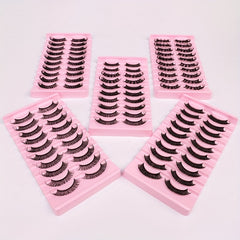 1pc DD Curling Volume False Eyelashes With Mini Glue And Tweesers