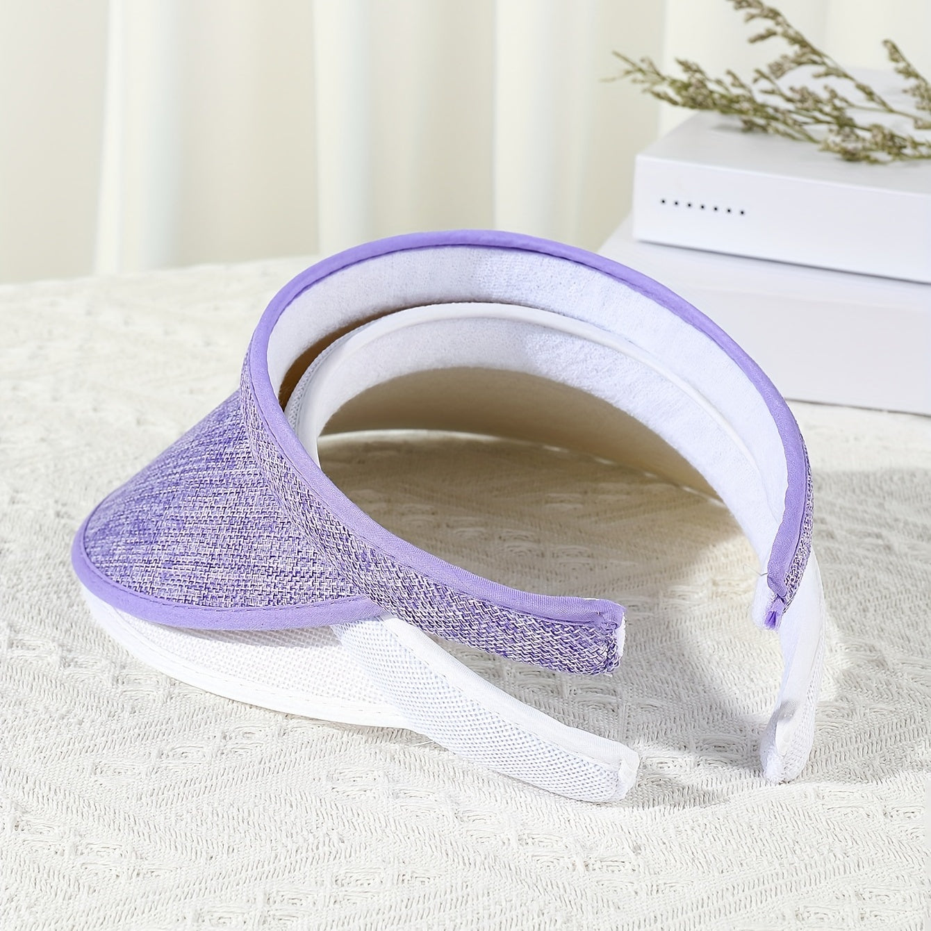 2pcs Sun Visor Hat UV Protection Wide Brim Hat for Women