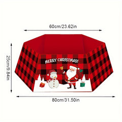 Christmas Tree Collar with Santa Claus Elk Snowman Pattern