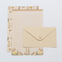 9Pcs Stationery Set: 6 Letter Paper, 3 Envelopes, Writing Office School Supplies