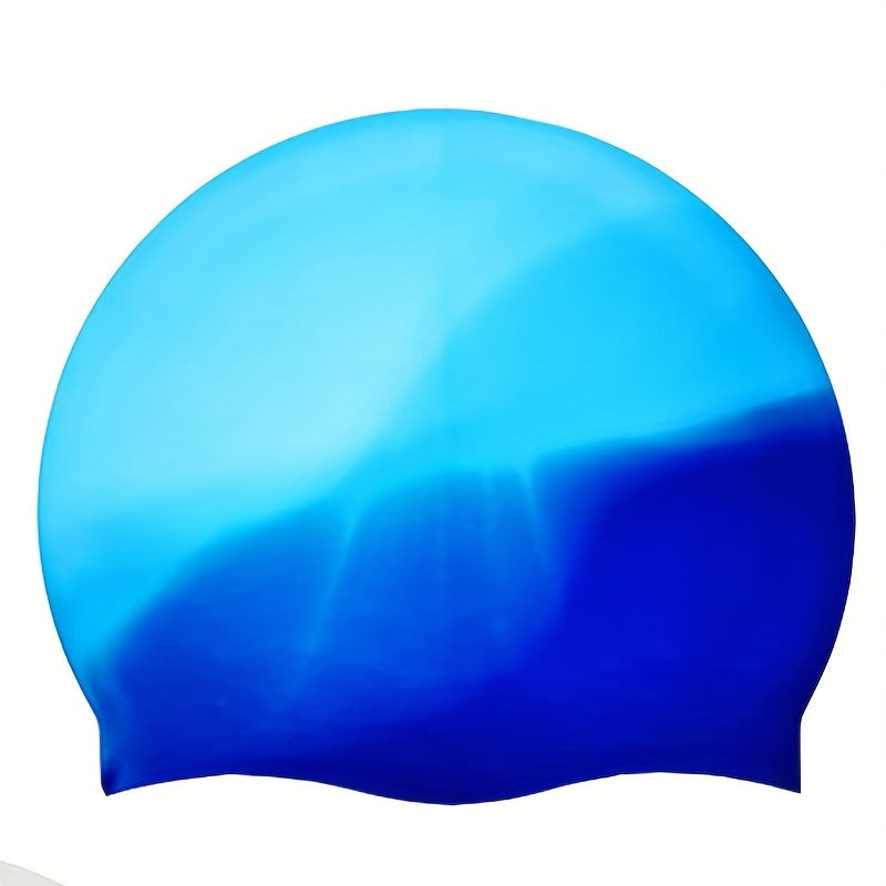 Soft Elastic Silicone Swimming Cap Waterproof for Bathing Pool