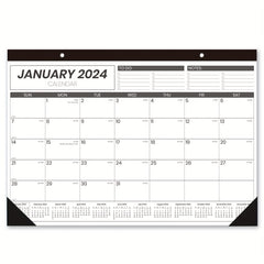 12-Month Wall Calendar 43x30 Twin Wire Binding Thick Paper Julian Dates