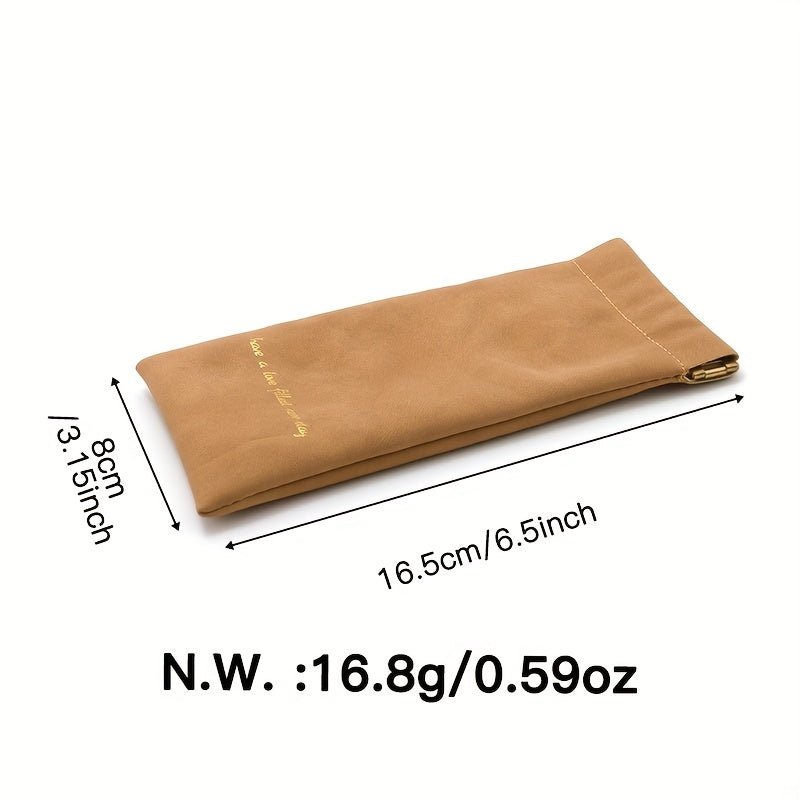 Velvet Glasses Bag Automatic Closure Sunglasses Pouch