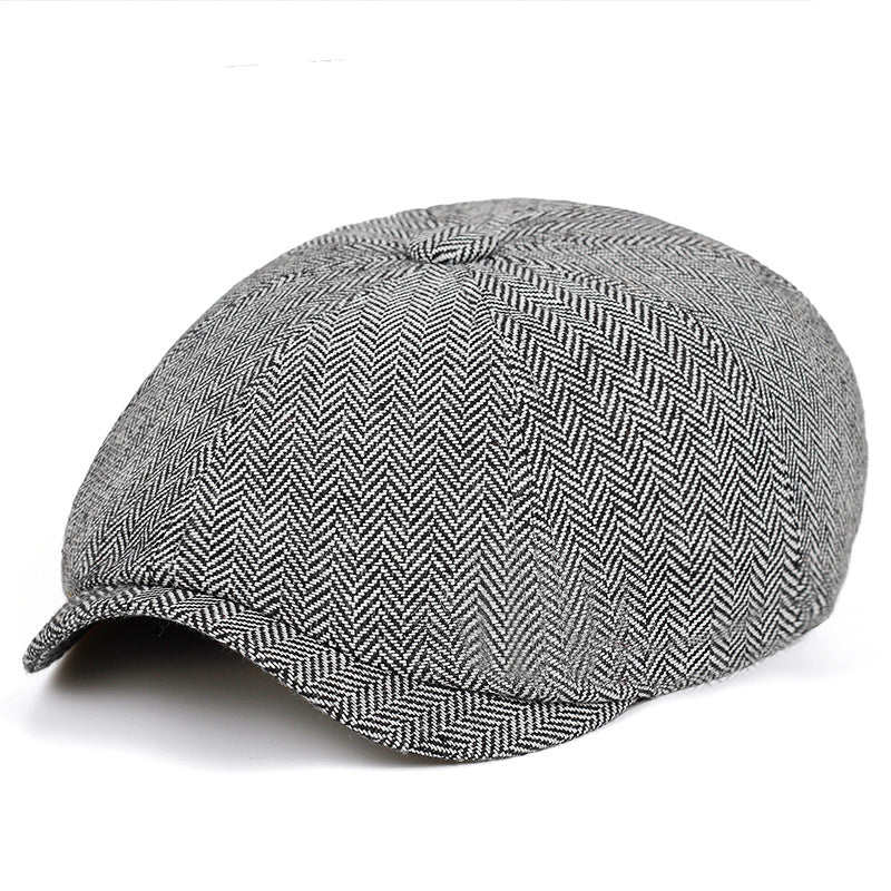 Men's Plaid Newsboy Hat - Stylish Cap for Every Day Wear
