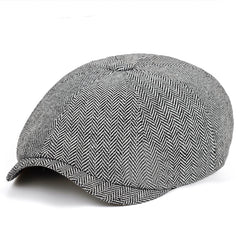 Men's Plaid Newsboy Hat - Stylish Cap for Every Day Wear