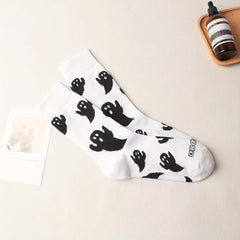 Ghost Print Comfy Socks Women's Stockings