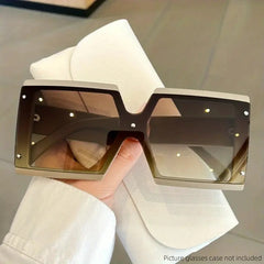 Oversized Square Frame Sunglasses Gradient Lens Glasses UV400