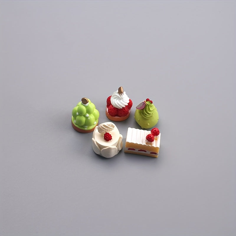 Mini Snack Cake Food Play Snack Model for Playing House Dollhouse Simulation